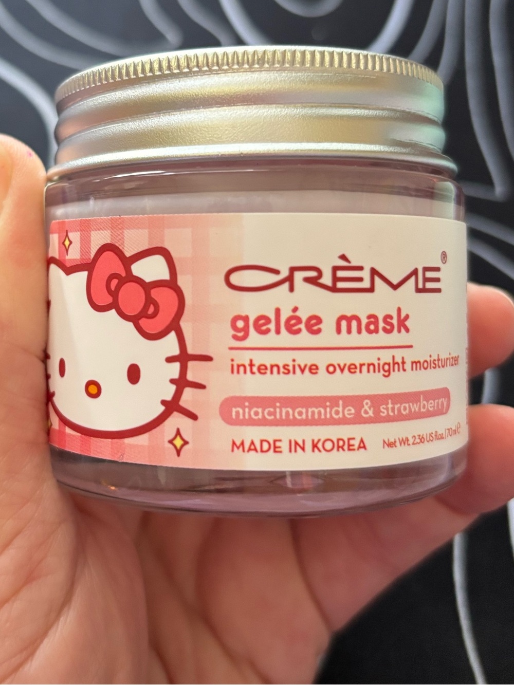 CRÈME Gelée Mask Overnight Moisturizer — Pink Strawberry Niacinamide